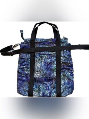 Kyodan Yoga Mat Tote Bag Women’s Weekender Gym Bag Lightweight Canvas Like New L
